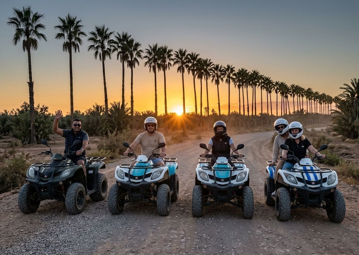 Quad biking through the Souss plain near Taroudannt